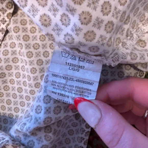 Wrangler Wrancher Western Snap Shirt Mens Large Geometric Print Short Sleeve - Picture 5 of 5